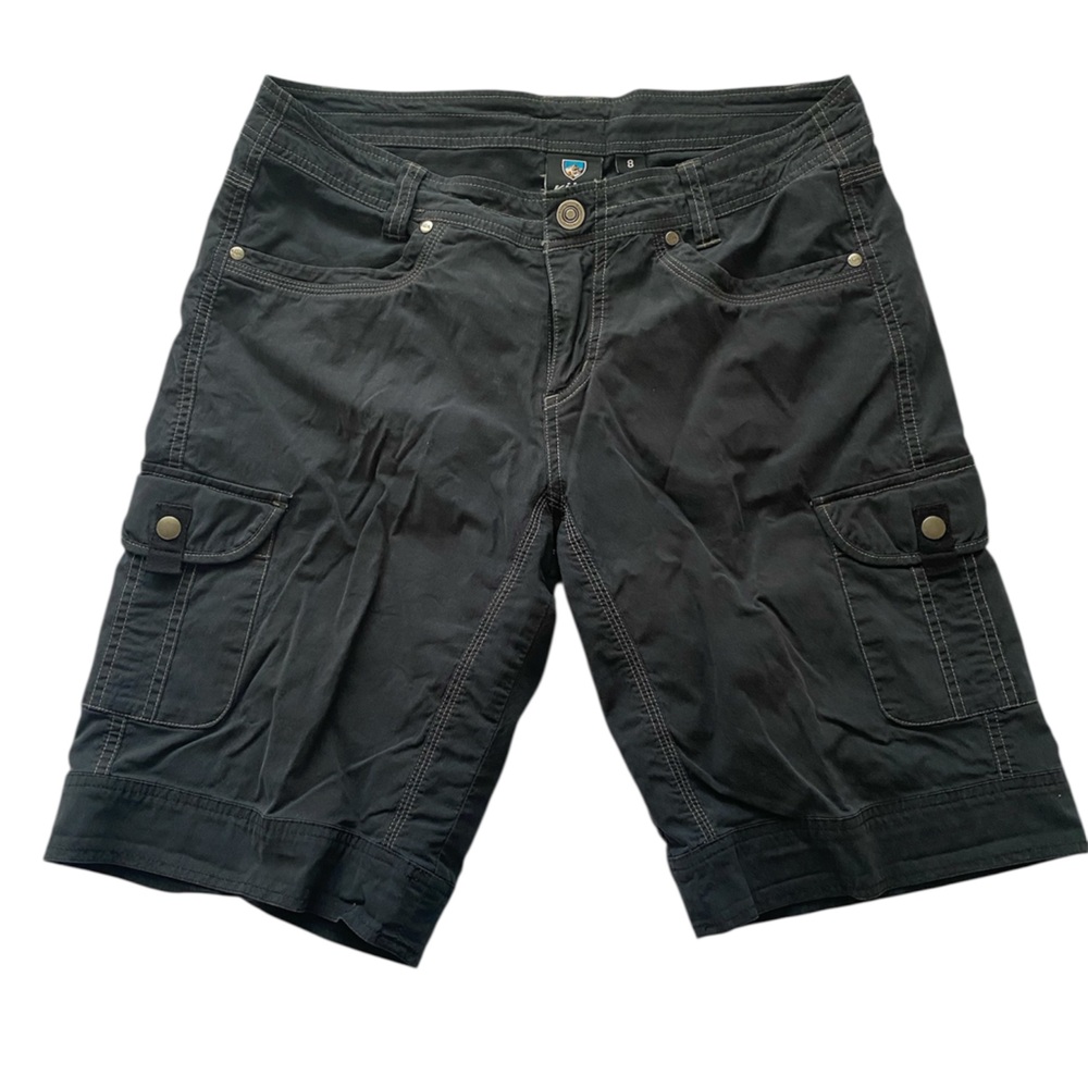 Kuhl Black Vintage Patinadye Cargo Shorts